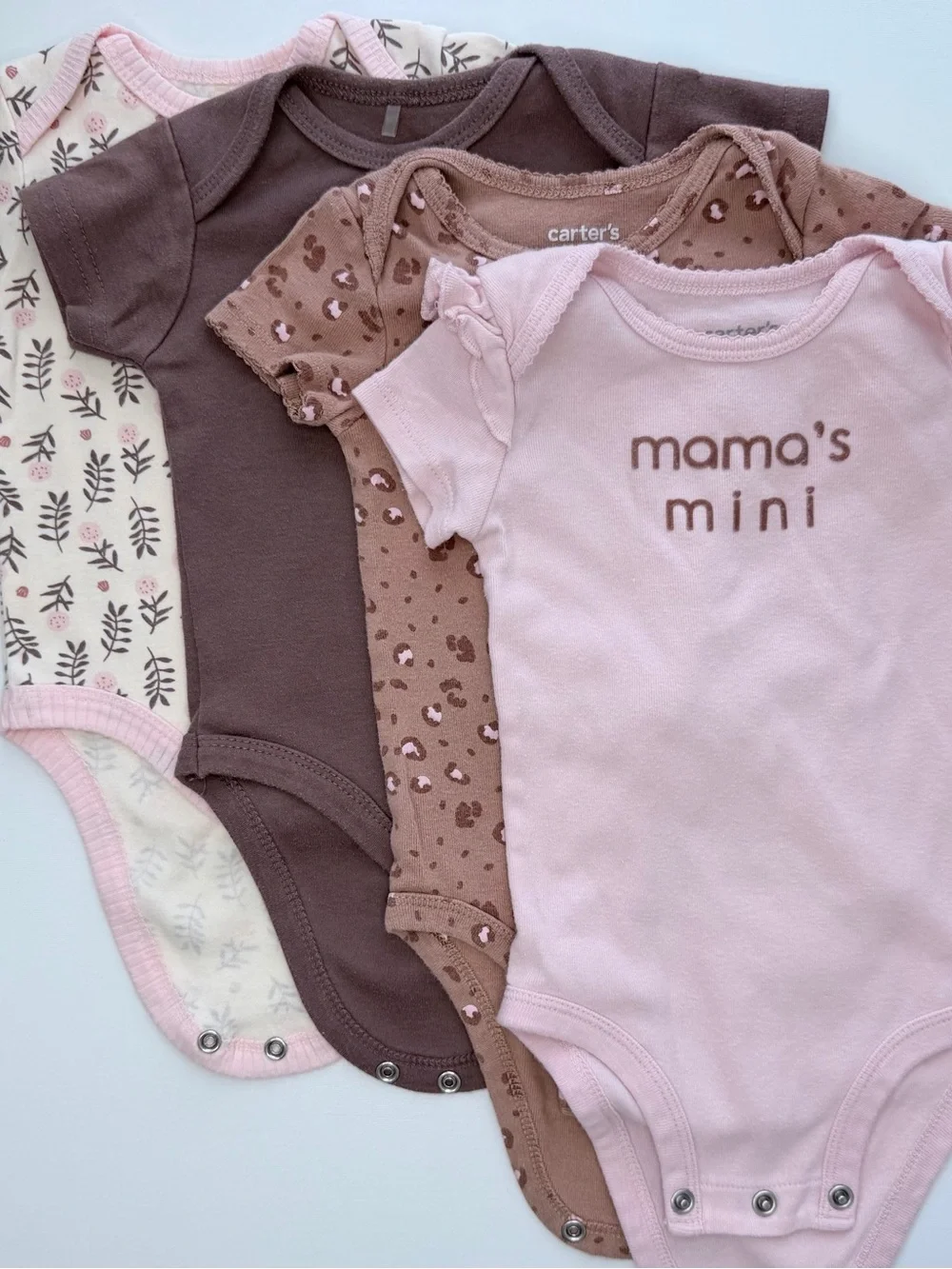 4-Piece Baby Girl Bodysuit Bundle 3-6M Carter’s & Dreamgro